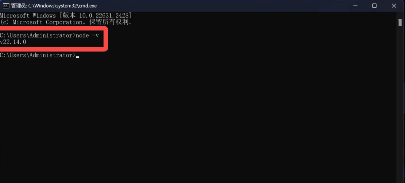 Node.js 安装验证